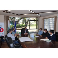 Prefeitos de Balsa Nova e de Campo Largo conversam sobre a correção das divisas municipais.